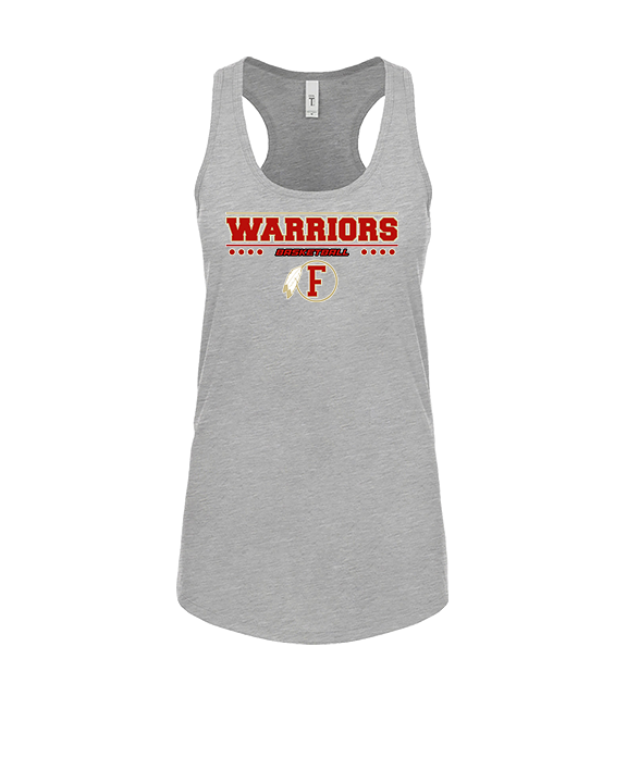Fallbrook HS Boys Basketball Border - Womens Tank Top