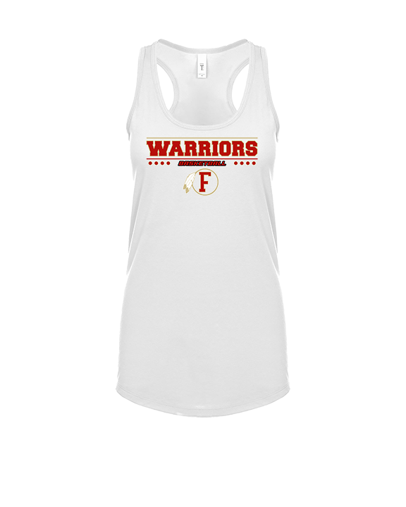 Fallbrook HS Boys Basketball Border - Womens Tank Top