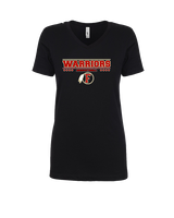 Fallbrook HS Boys Basketball Border - Womens V-Neck