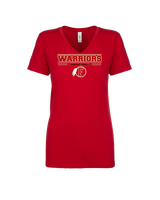 Fallbrook HS Boys Basketball Border - Womens V-Neck