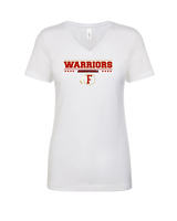 Fallbrook HS Boys Basketball Border - Womens V-Neck
