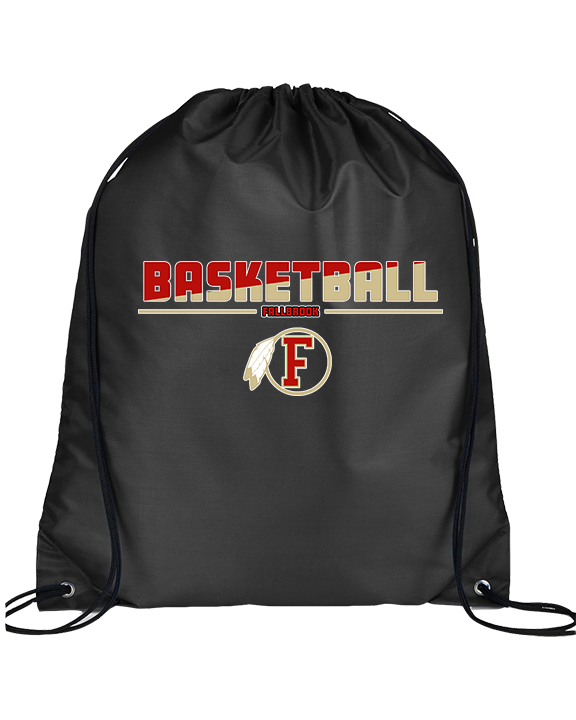 Fallbrook HS Boys Basketball Cut - Drawstring Bag