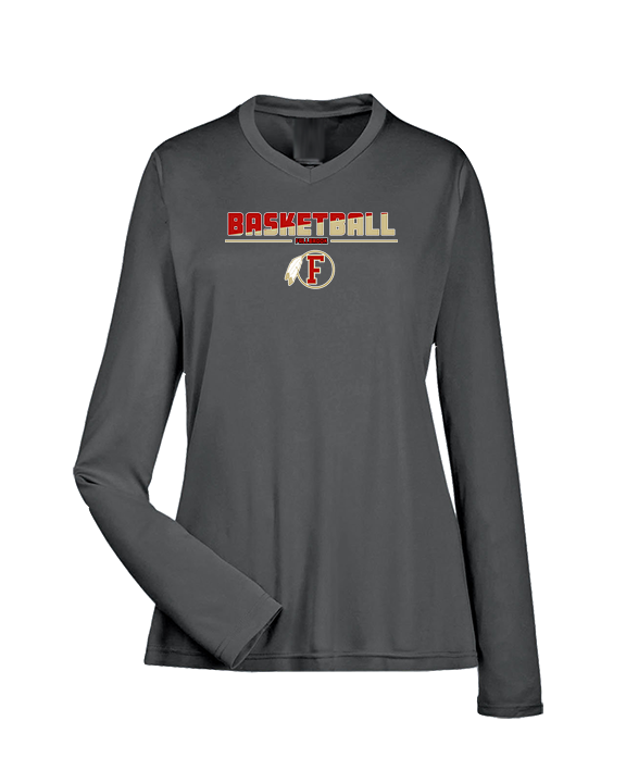 Fallbrook HS Boys Basketball Cut - Womens Performance Longsleeve