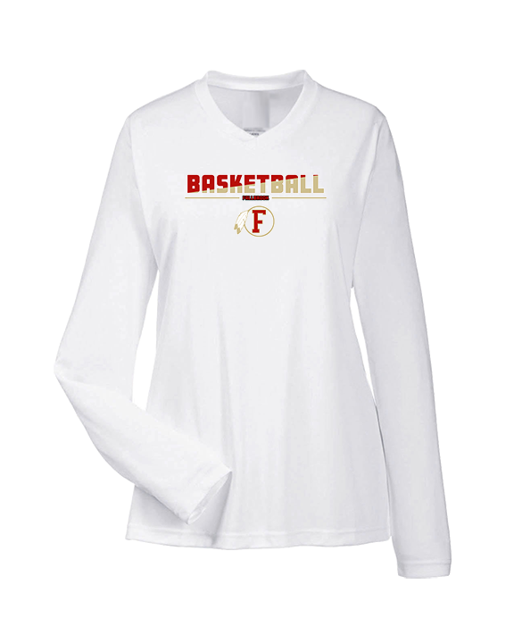 Fallbrook HS Boys Basketball Cut - Womens Performance Longsleeve