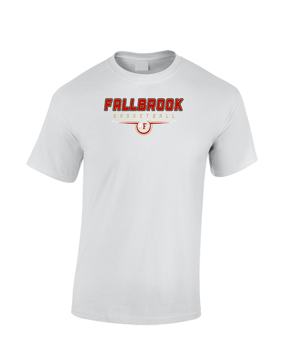 Fallbrook HS Boys Basketball Design - Cotton T-Shirt