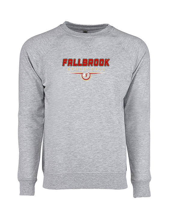 Fallbrook HS Boys Basketball Design - Crewneck Sweatshirt