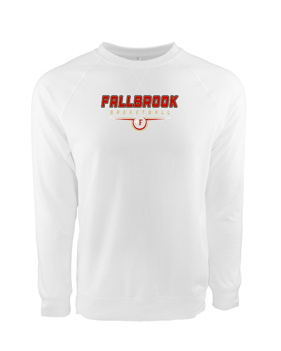 Fallbrook HS Boys Basketball Design - Crewneck Sweatshirt