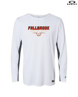 Fallbrook HS Boys Basketball Design - Mens Oakley Longsleeve