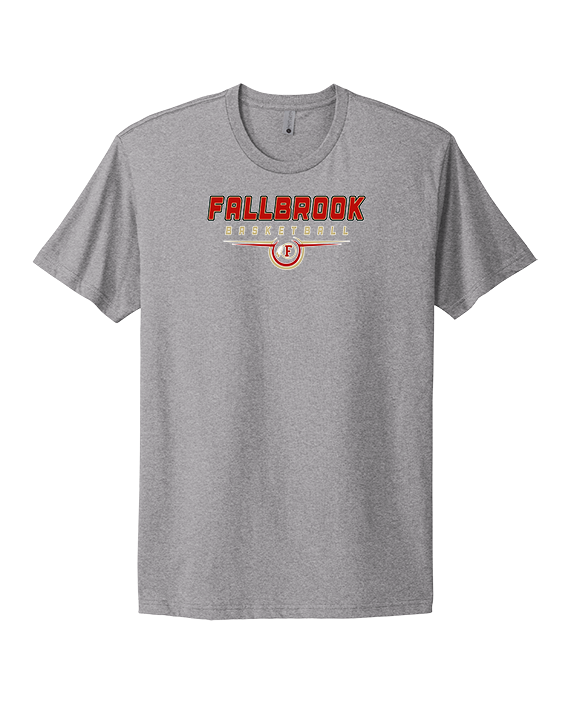 Fallbrook HS Boys Basketball Design - Mens Select Cotton T-Shirt