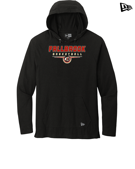 Fallbrook HS Boys Basketball Design - New Era Tri-Blend Hoodie