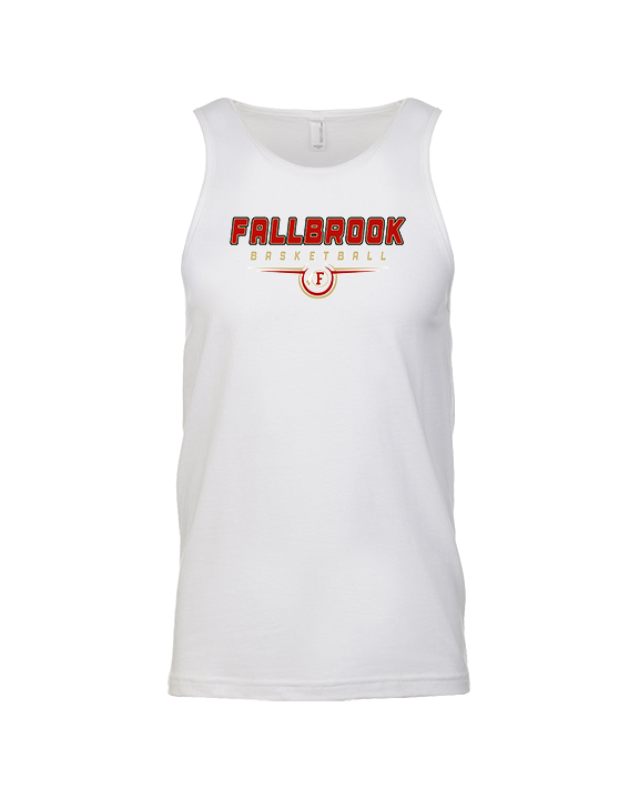 Fallbrook HS Boys Basketball Design - Tank Top
