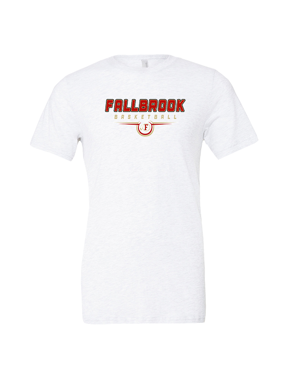 Fallbrook HS Boys Basketball Design - Tri-Blend Shirt