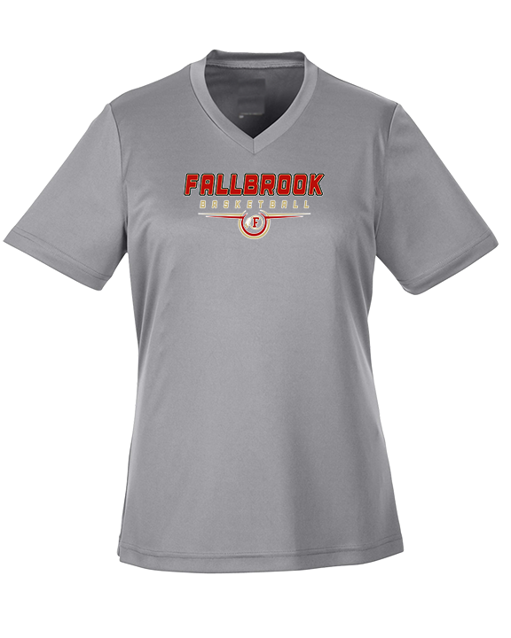 Fallbrook HS Boys Basketball Design - Womens Performance Shirt