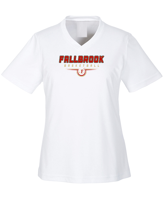 Fallbrook HS Boys Basketball Design - Womens Performance Shirt