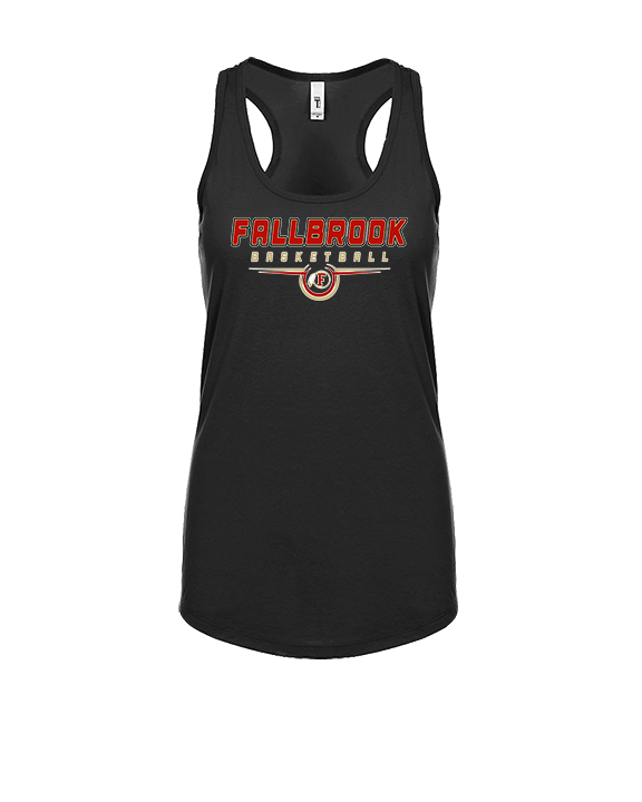 Fallbrook HS Boys Basketball Design - Womens Tank Top