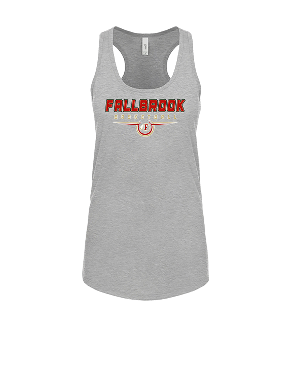 Fallbrook HS Boys Basketball Design - Womens Tank Top