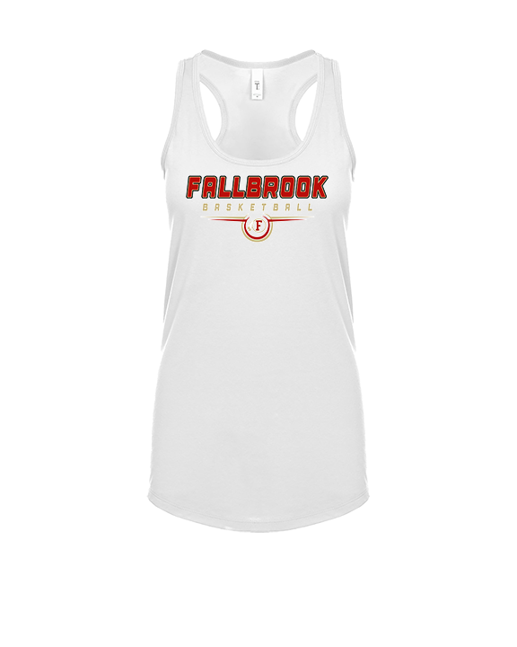 Fallbrook HS Boys Basketball Design - Womens Tank Top