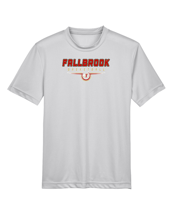 Fallbrook HS Boys Basketball Design - Youth Performance Shirt