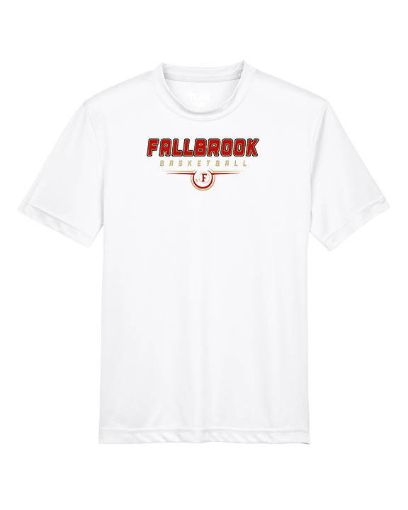 Fallbrook HS Boys Basketball Design - Youth Performance Shirt
