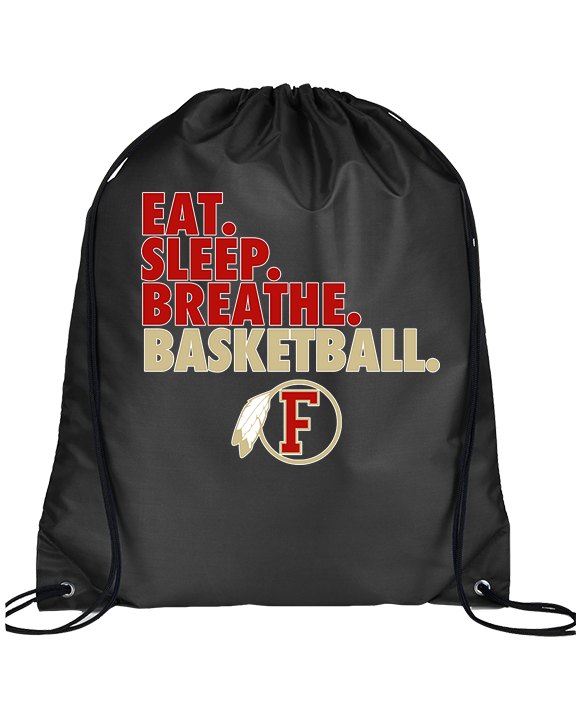 Fallbrook HS Boys Basketball Eat Sleep - Drawstring Bag