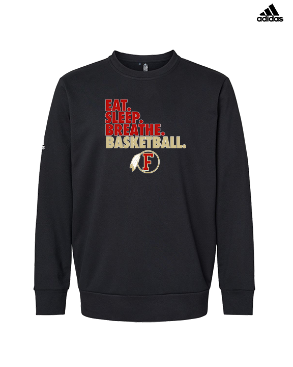 Fallbrook HS Boys Basketball Eat Sleep - Mens Adidas Crewneck
