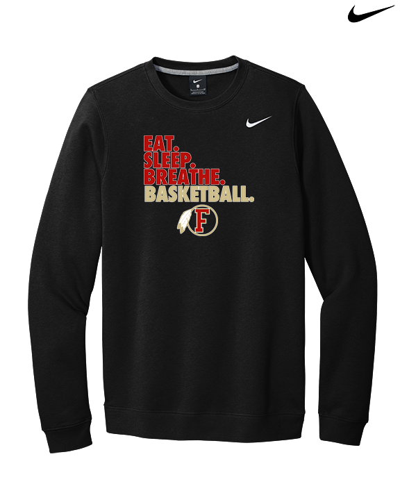 Fallbrook HS Boys Basketball Eat Sleep - Mens Nike Crewneck