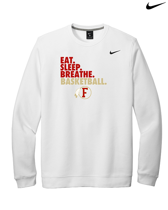 Fallbrook HS Boys Basketball Eat Sleep - Mens Nike Crewneck