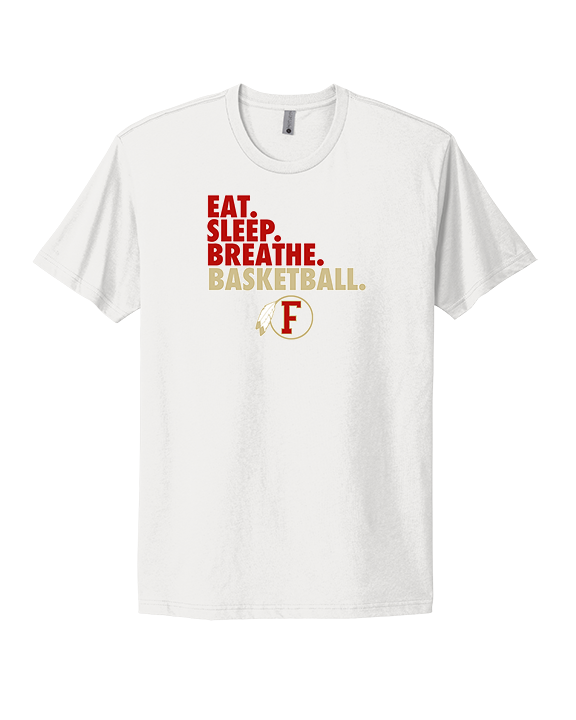 Fallbrook HS Boys Basketball Eat Sleep - Mens Select Cotton T-Shirt