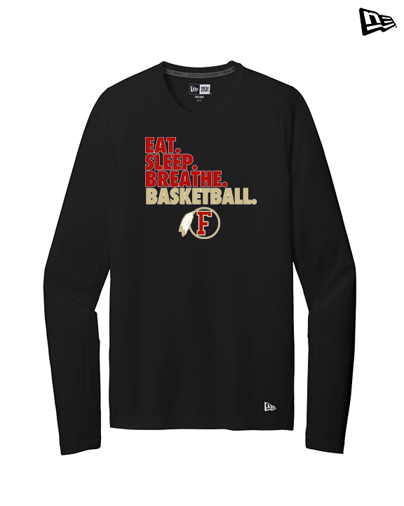 Fallbrook HS Boys Basketball Eat Sleep - New Era Performance Long Sleeve