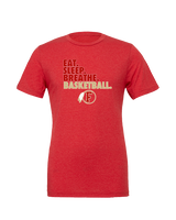 Fallbrook HS Boys Basketball Eat Sleep - Tri-Blend Shirt