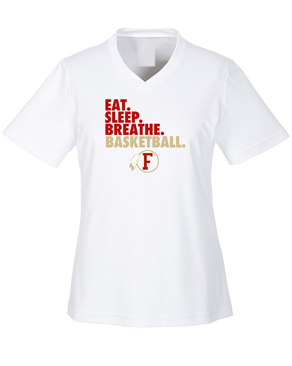Fallbrook HS Boys Basketball Eat Sleep - Womens Performance Shirt