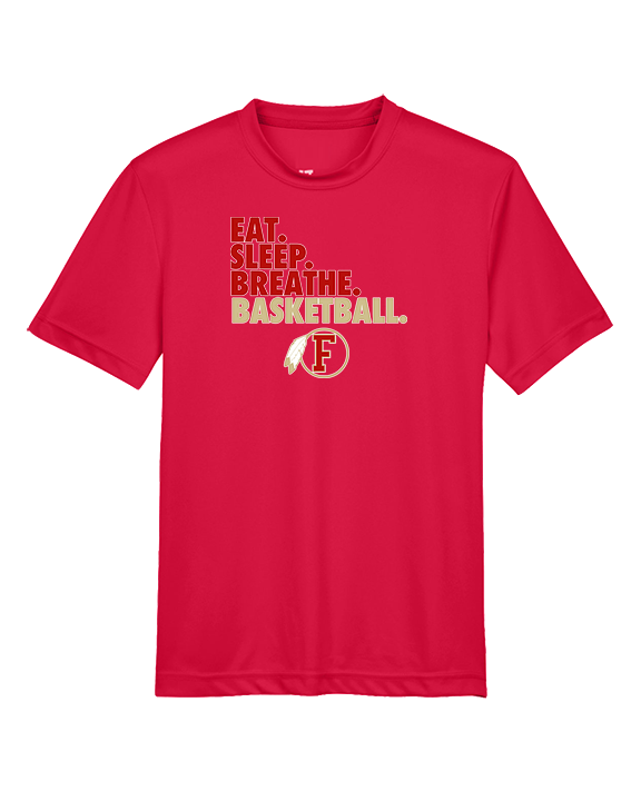 Fallbrook HS Boys Basketball Eat Sleep - Youth Performance Shirt