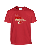 Fallbrook HS Boys Basketball Eat Sleep - Youth Shirt