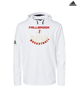 Fallbrook HS Boys Basketball Outline - Mens Adidas Hoodie
