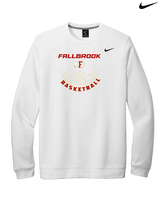 Fallbrook HS Boys Basketball Outline - Mens Nike Crewneck