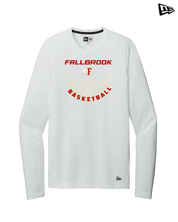 Fallbrook HS Boys Basketball Outline - New Era Performance Long Sleeve