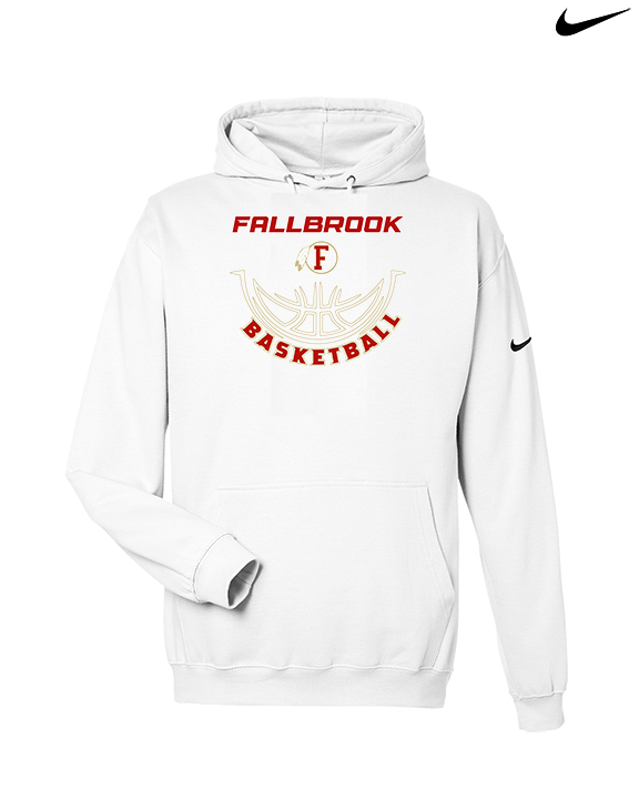 Fallbrook HS Boys Basketball Outline - Nike Club Fleece Hoodie