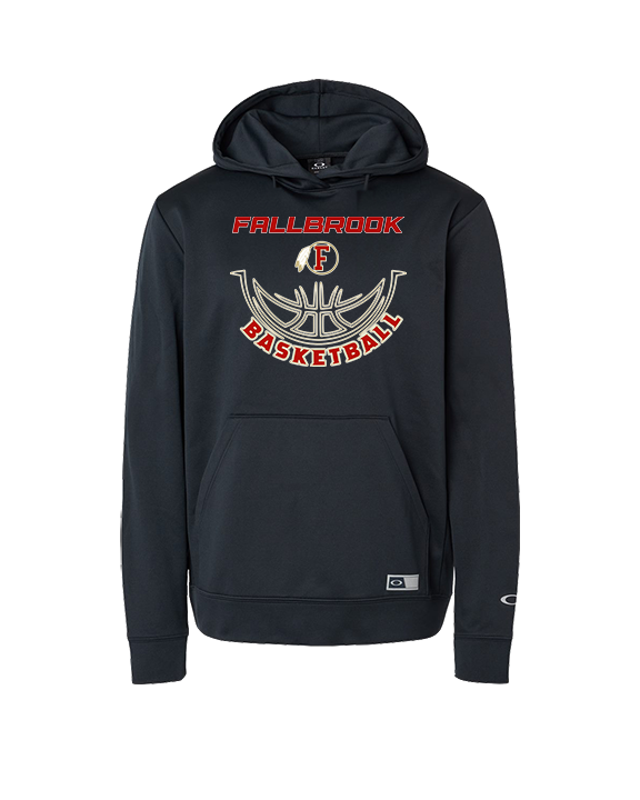 Fallbrook HS Boys Basketball Outline - Oakley Performance Hoodie
