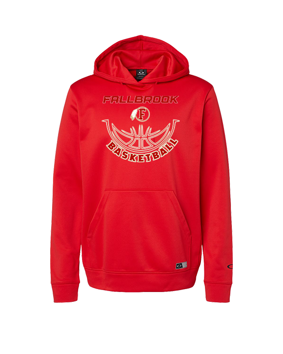 Fallbrook HS Boys Basketball Outline - Oakley Performance Hoodie