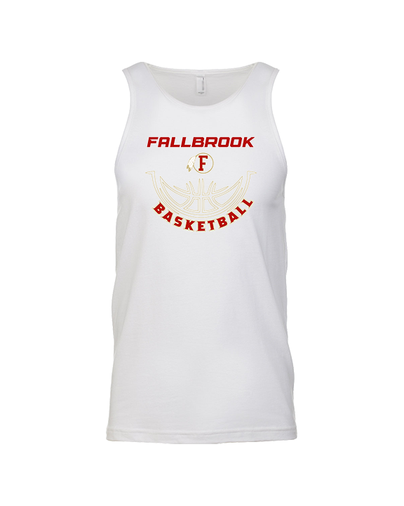 Fallbrook HS Boys Basketball Outline - Tank Top
