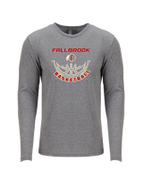 Fallbrook HS Boys Basketball Outline - Tri-Blend Long Sleeve