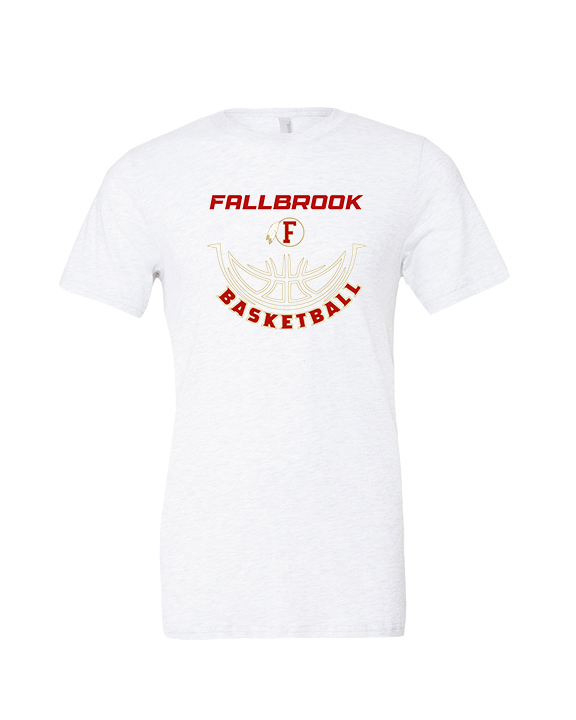 Fallbrook HS Boys Basketball Outline - Tri-Blend Shirt