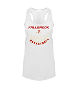 Fallbrook HS Boys Basketball Outline - Womens Tank Top