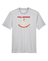 Fallbrook HS Boys Basketball Outline - Youth Performance Shirt