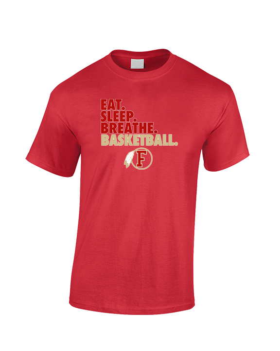 Fallbrook HS Girls Basketball Eat Sleep - Cotton T-Shirt