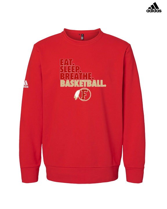 Fallbrook HS Girls Basketball Eat Sleep - Mens Adidas Crewneck