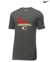 Fallbrook HS Girls Basketball Eat Sleep - Mens Nike Cotton Poly Tee