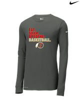 Fallbrook HS Girls Basketball Eat Sleep - Mens Nike Longsleeve