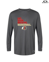 Fallbrook HS Girls Basketball Eat Sleep - Mens Oakley Longsleeve