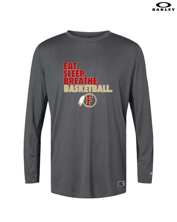 Fallbrook HS Girls Basketball Eat Sleep - Mens Oakley Longsleeve